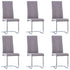 Swen Studio -  Cantilever Dining Chairs 6 pcs Taupe Fabric